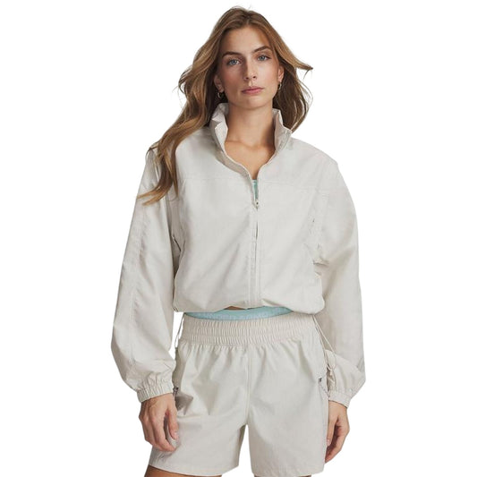White - Front - Under Armour Womens-Ladies Hike Long-Sleeved Jacket