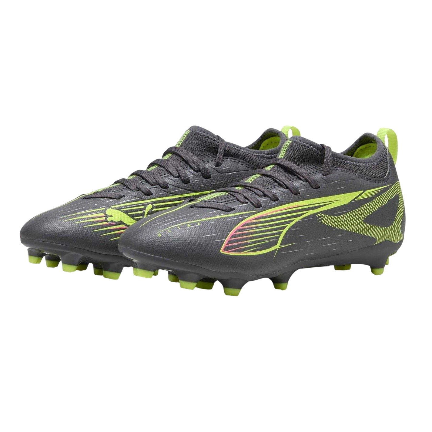 Matted Silver - Lifestyle - Puma Childrens-Kids Ultra Match Firm Ground Football Boots