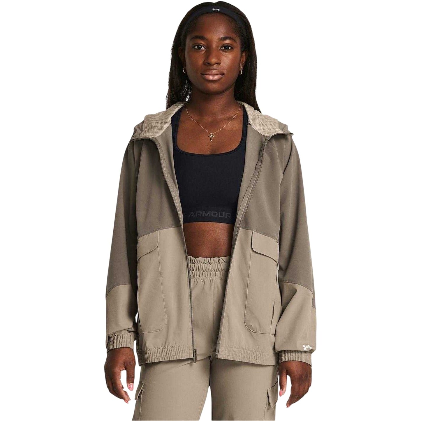 Brown - Lifestyle - Under Armour Womens-Ladies Sport Jacket