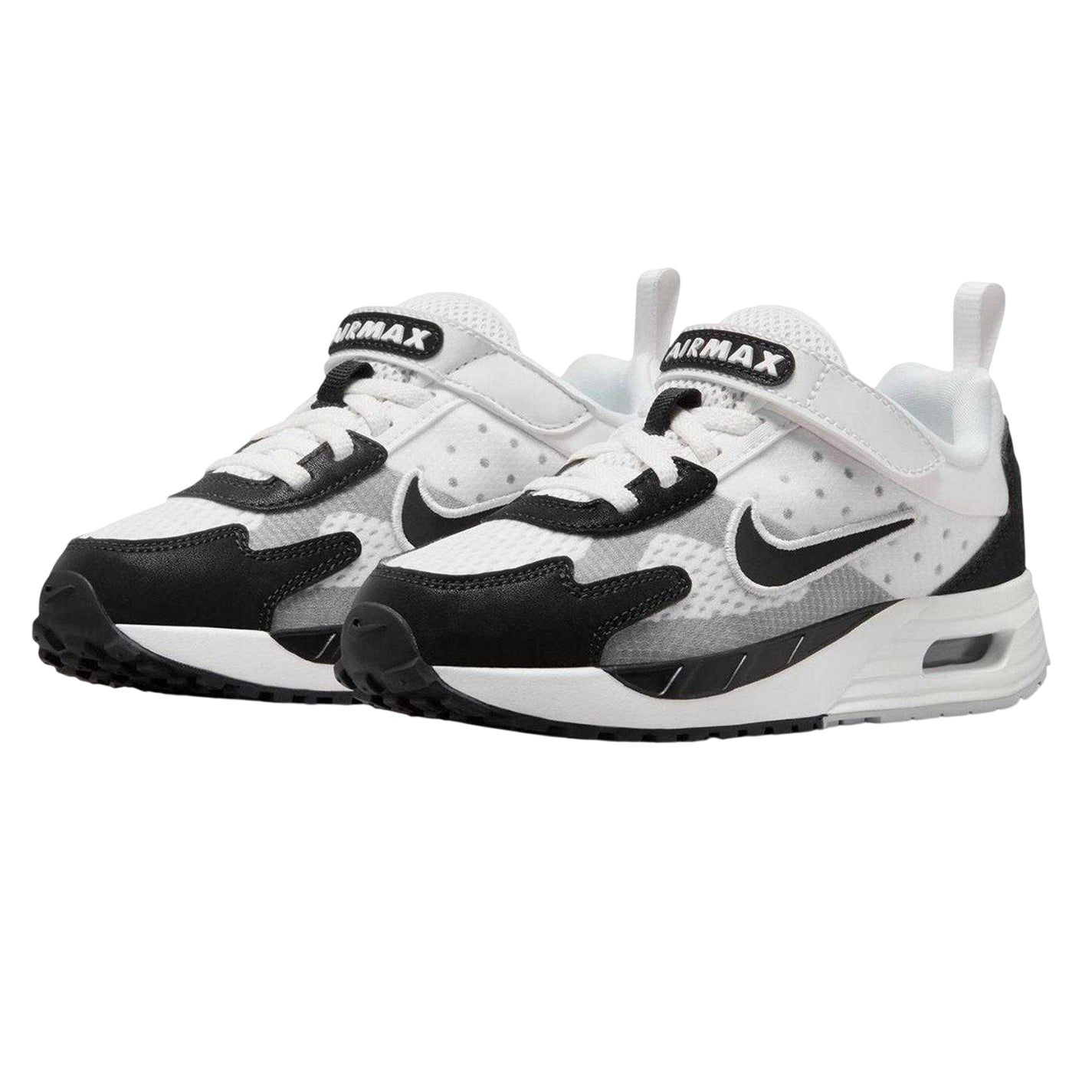 White-Black-Purple - Pack Shot - Nike Childrens-Kids Air Max Lace Up Trainers