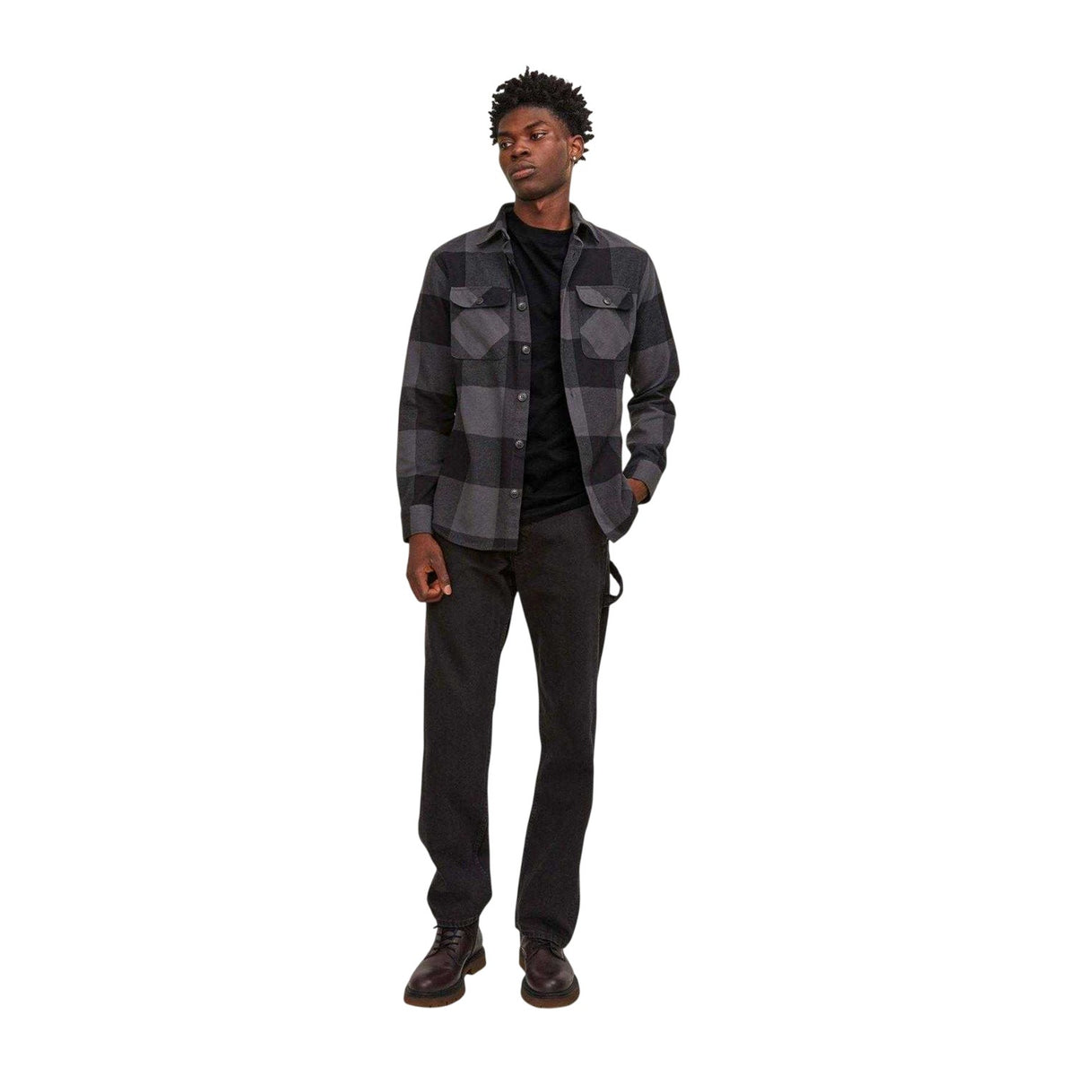 Black - Lifestyle - Jack And Jones Mens Bradley T-Shirt