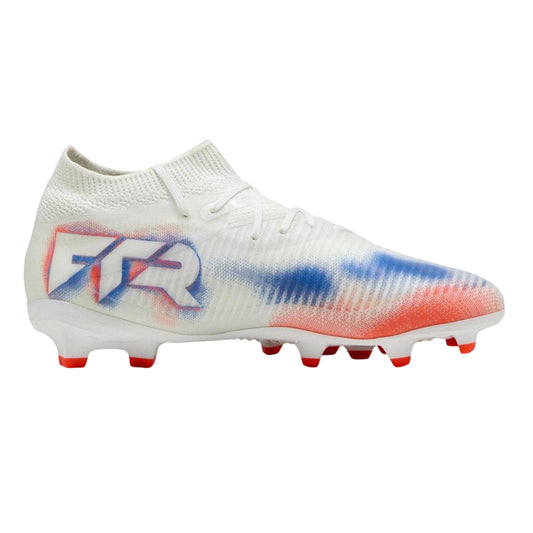 White-Black-Red - Front - Puma Childrens-Kids Future 8 Pro Artificial Ground Football Boots