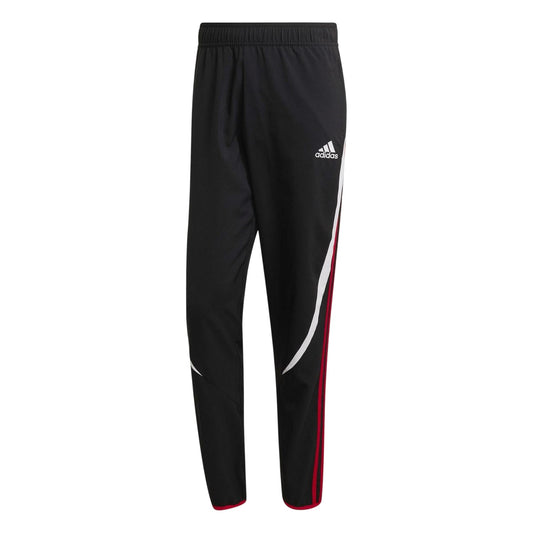 Black - Front - Adidas Mens Manchester United FC Tracksuit Bottoms