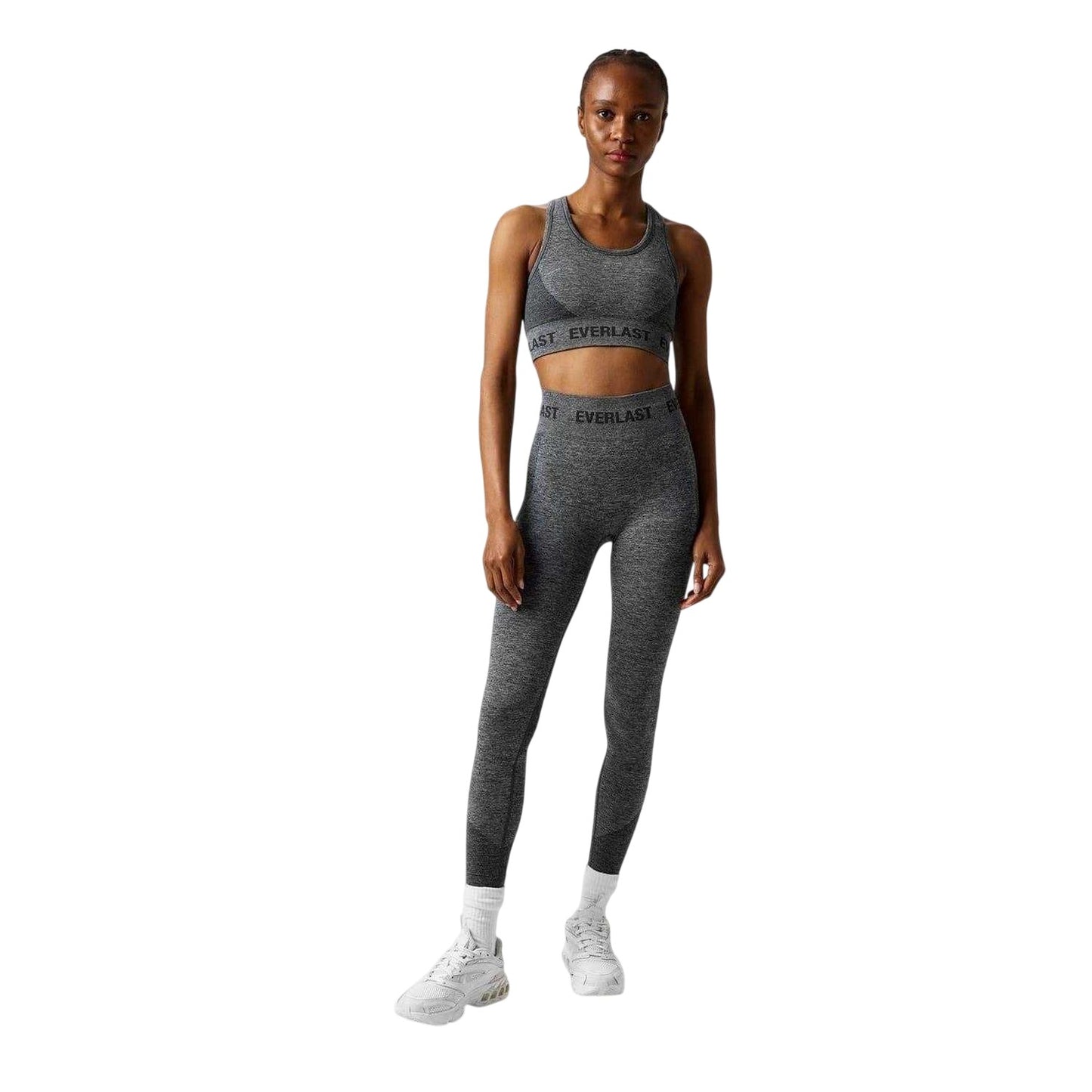 Charcoal Marl - Lifestyle - Everlast Womens-Ladies Seamless Leggings