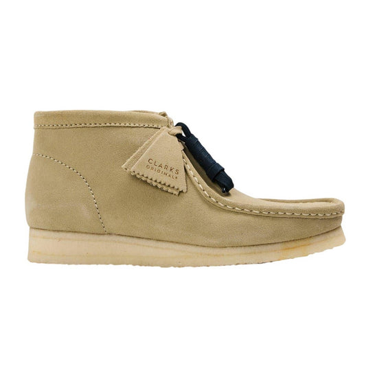 Maple - Front - Clarks Originals Mens Wallabee Suede Chukka Boots