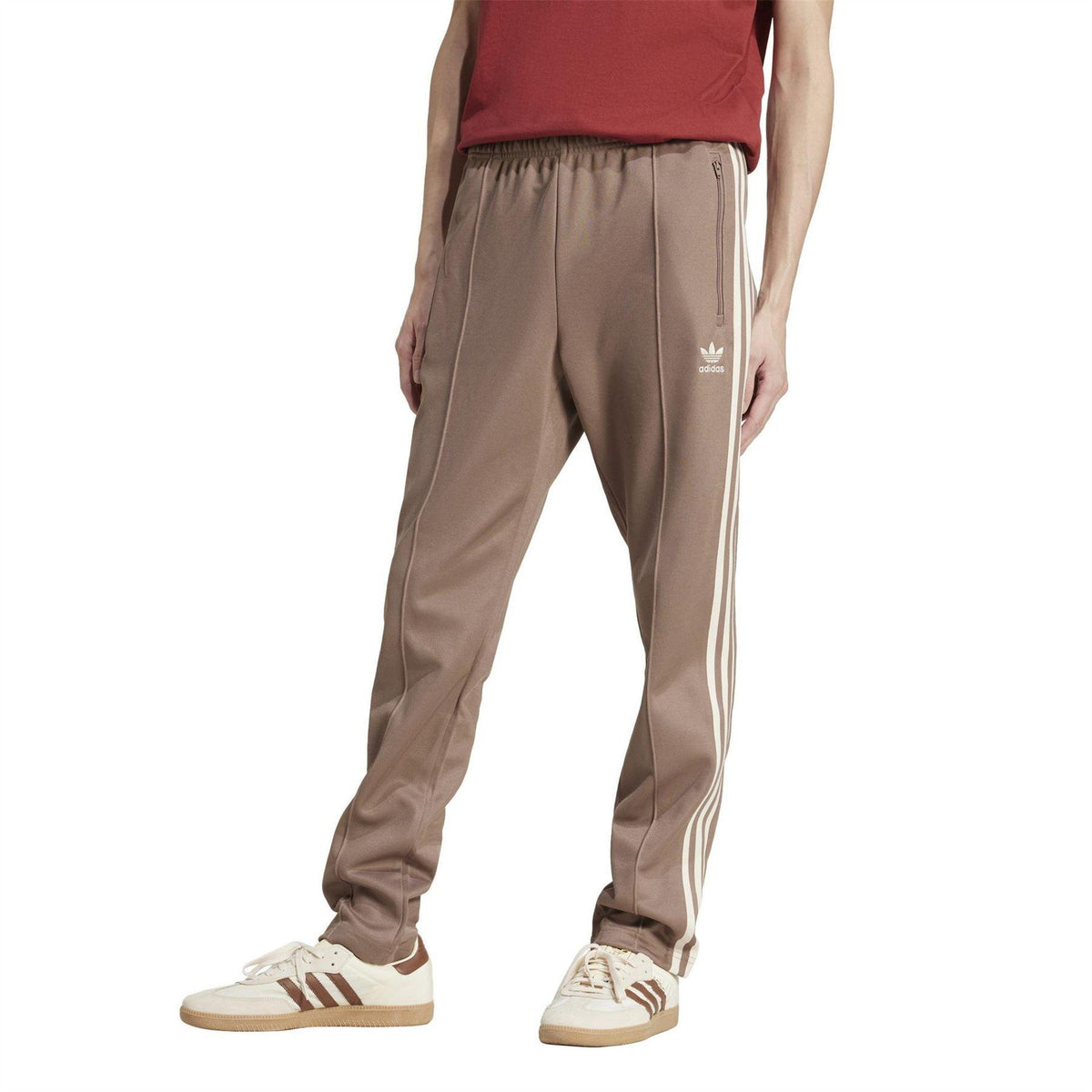 Brown - Pack Shot - Adidas Mens Adicolor Classics Tracksuit Bottoms