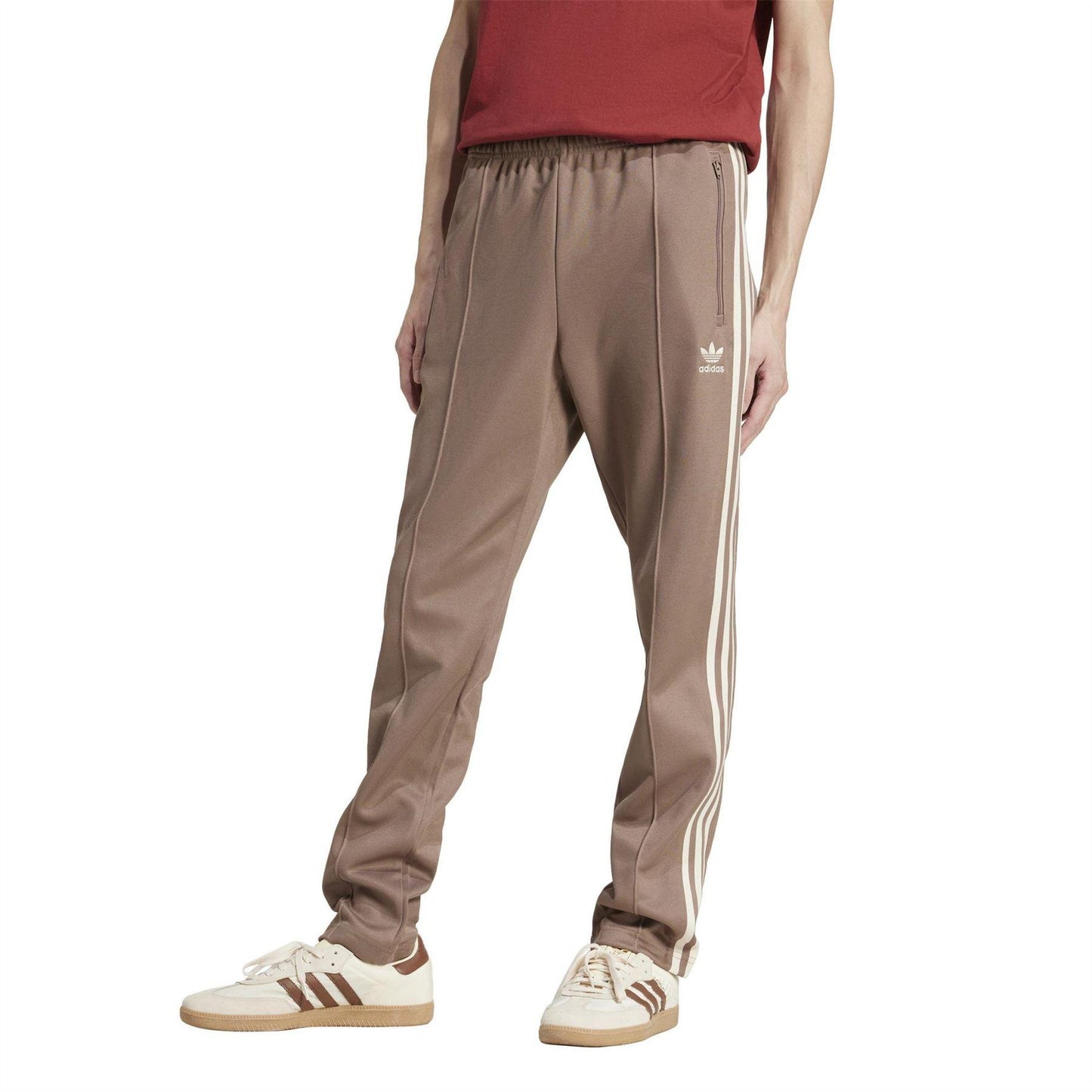 Brown - Pack Shot - Adidas Mens Adicolor Classics Tracksuit Bottoms
