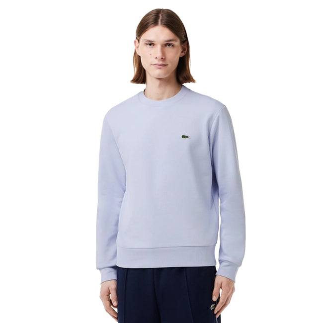 Blue - Lifestyle - Lacoste Mens Fleece Crew Neck Sweatshirt