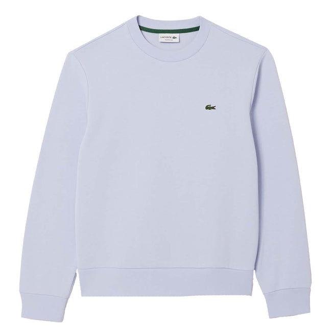 Blue - Front - Lacoste Mens Fleece Crew Neck Sweatshirt