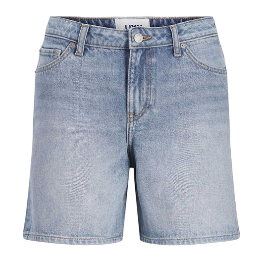 Light Blue - Front - JJXX Womens-Ladies Seville Denim Jean Shorts