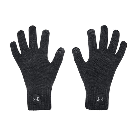 Black - Front - Under Armour Mens Halftime Fleece Winter Gloves