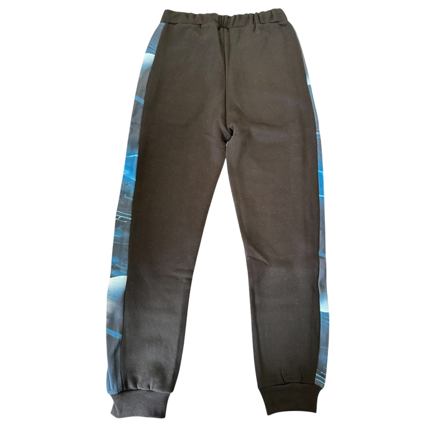 Black-Blue - Back - London Childrens-Kids Logo Joggers
