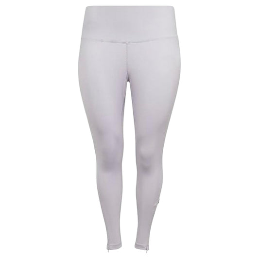 Purple - Front - Adidas Womens-Ladies Cotton High Waist Leggings