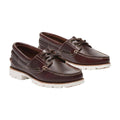 Brown - Front - Timberland Mens Classic Leather Boat Shoes