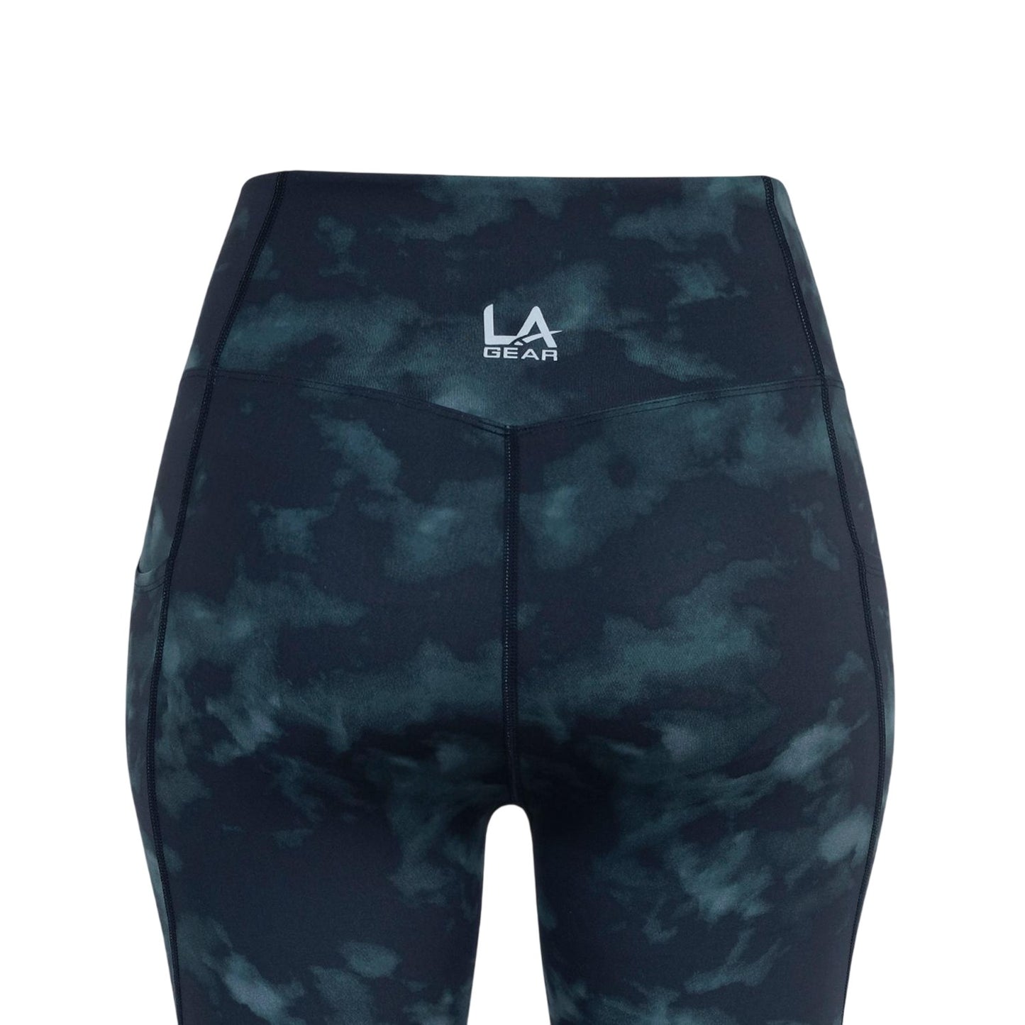 Stormy Grey - Side - LA Gear Womens-Ladies Camouflage High Waist Leggings