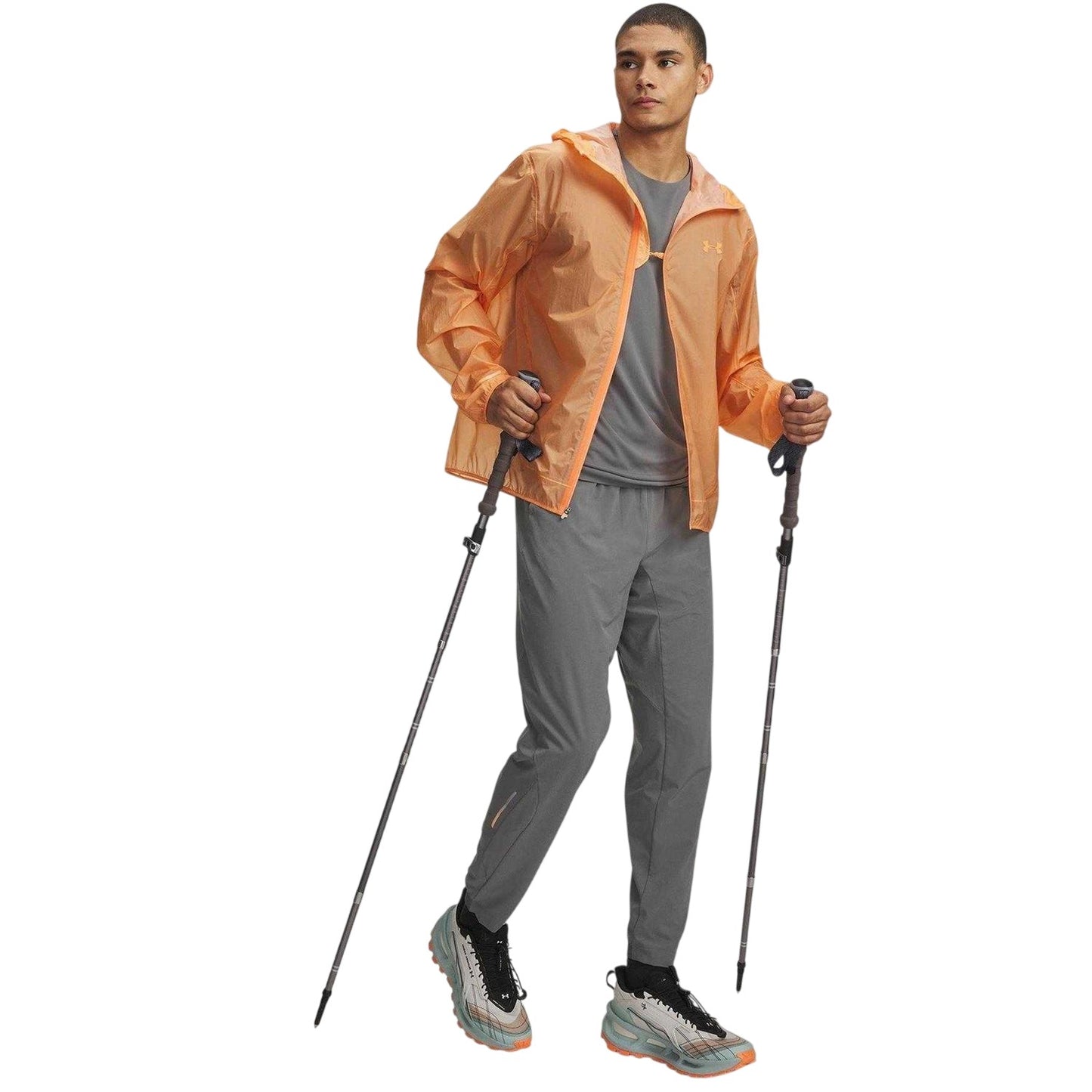 Green-Orange - Lifestyle - Under Armour Mens Trail Run Tracksuit Bottoms