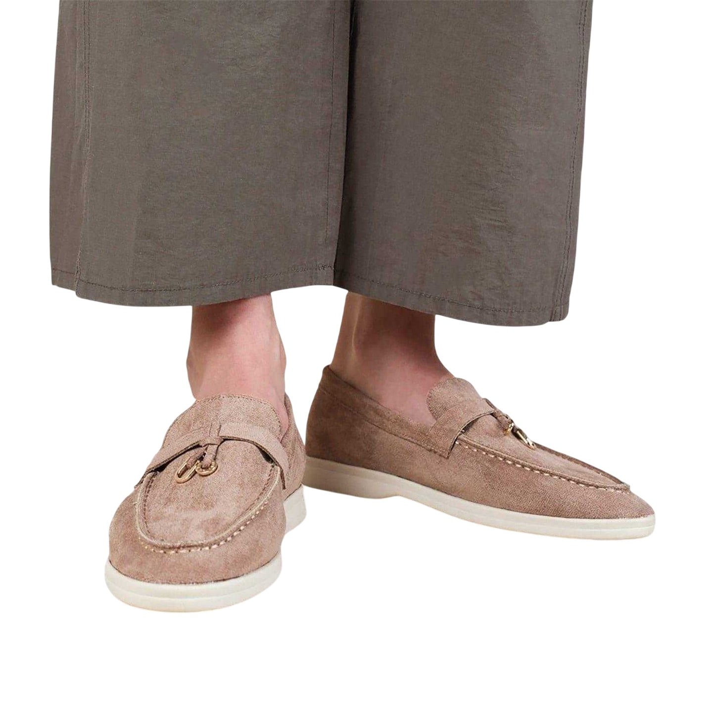 Khaki - Lifestyle - Where´s That From Womens-Ladies Pegasus Penny Loafers
