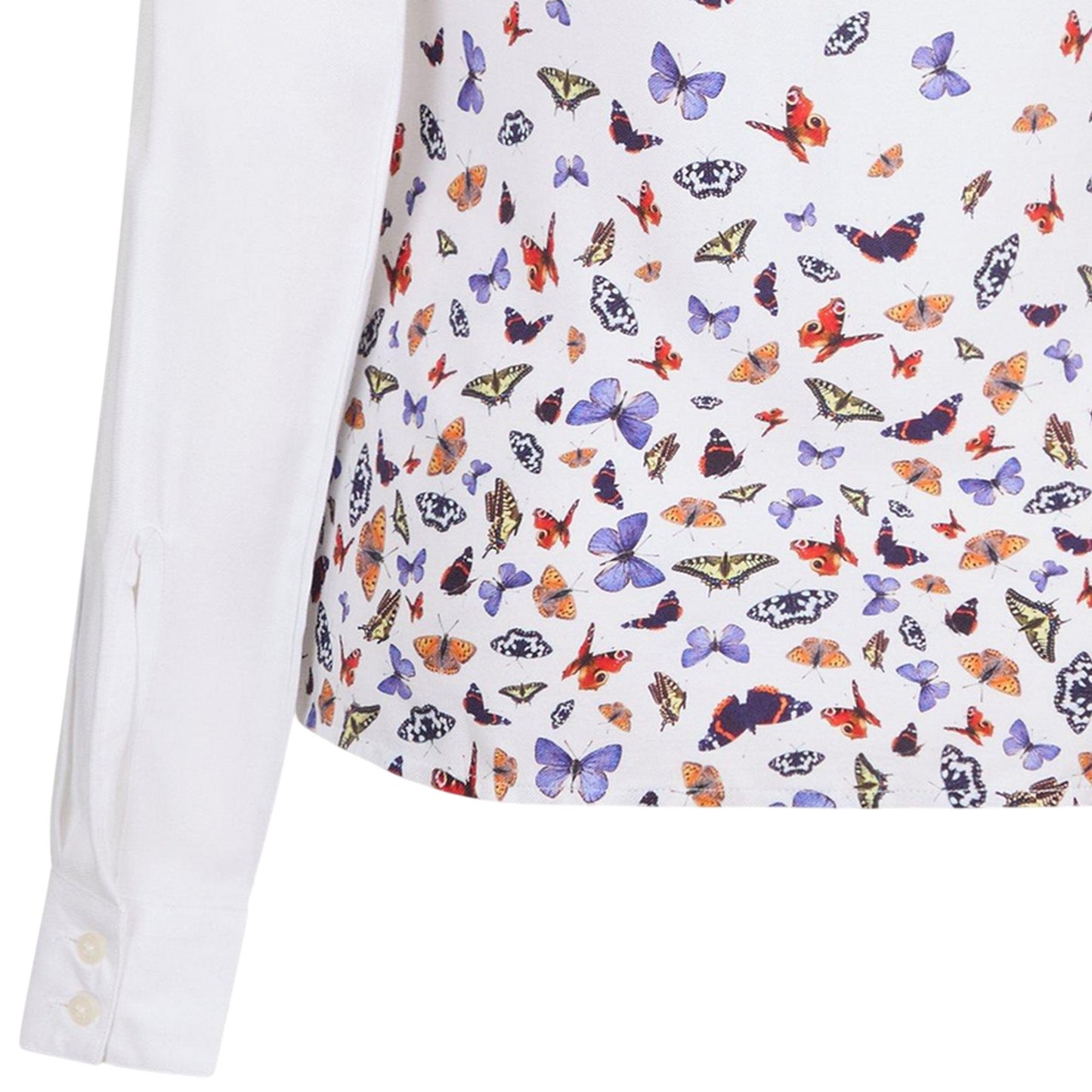White - Lifestyle - Musto Womens-Ladies Country Butterflies Shirt