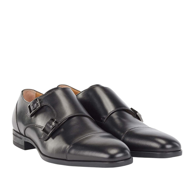 Black - Front - Hugo Boss Mens Kensington Leather Oxford Shoes