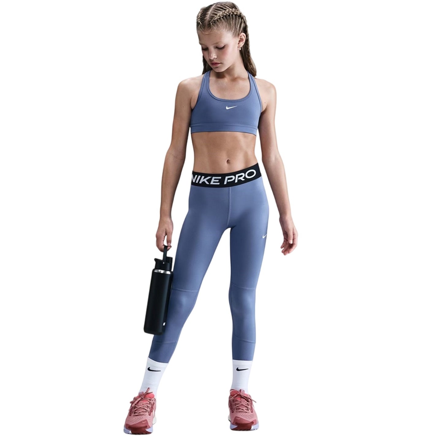 Indigo - Pack Shot - Nike Girls Pro Tights