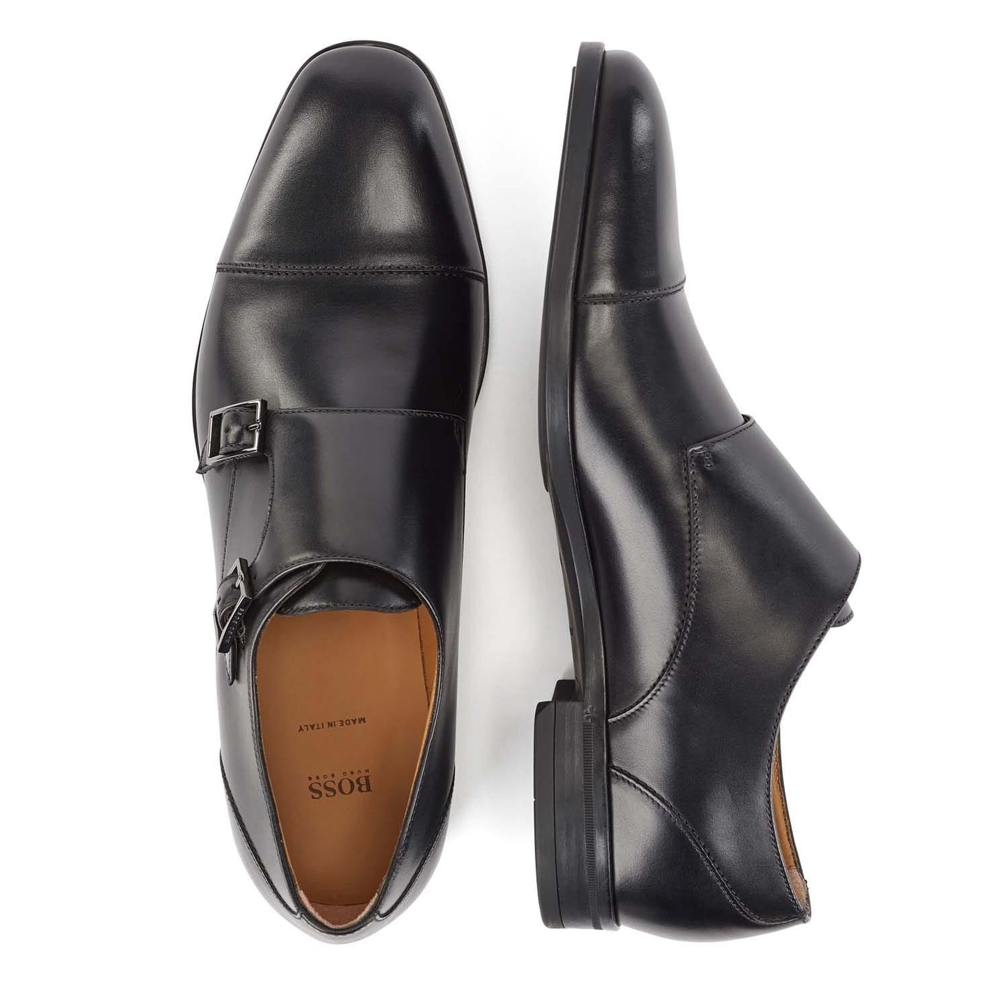 Black - Pack Shot - Hugo Boss Mens Kensington Leather Oxford Shoes