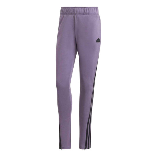 Purple - Front - Adidas Womens-Ladies Future Icons Triple Stripe Tracksuit Bottoms