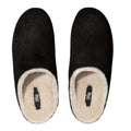 Black - Side - FitFlop Womens-Ladies Chrissie Suede Slippers