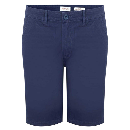 Navy - Front - SoulCal Mens Chino Shorts