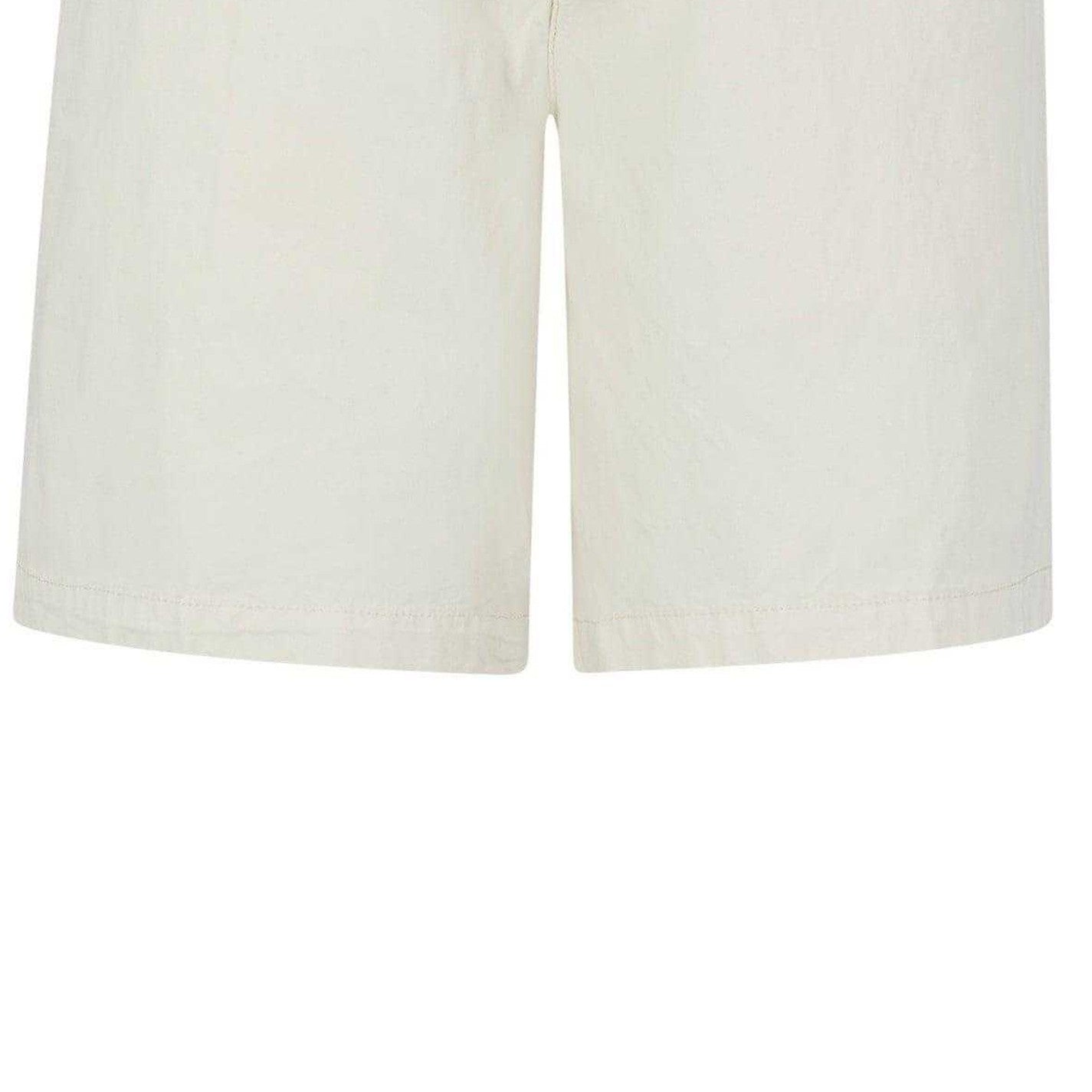 White - Side - Boss Mens Karlos Cotton Casual Shorts