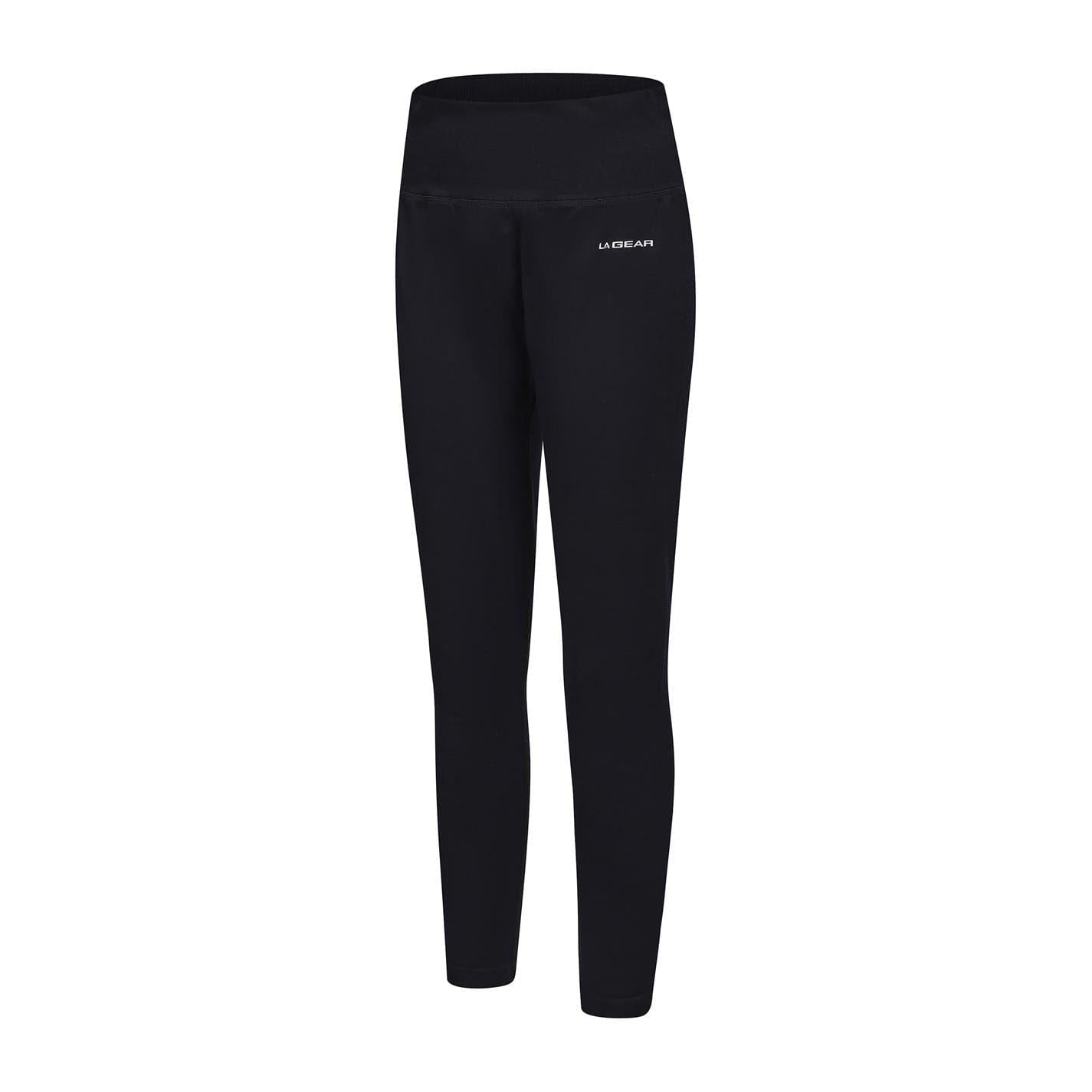 Black - Side - LA Gear Womens-Ladies Seamless Tights