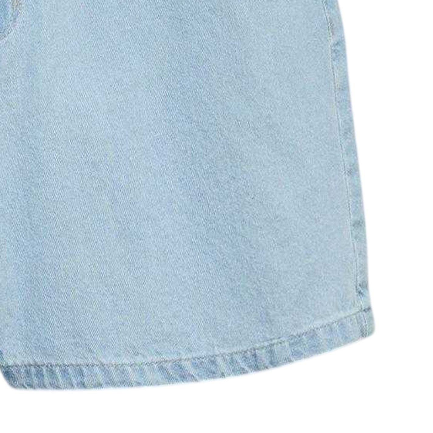 Light Blue - Side - Vero Moda Womens-Ladies Denim High Waist Shorts