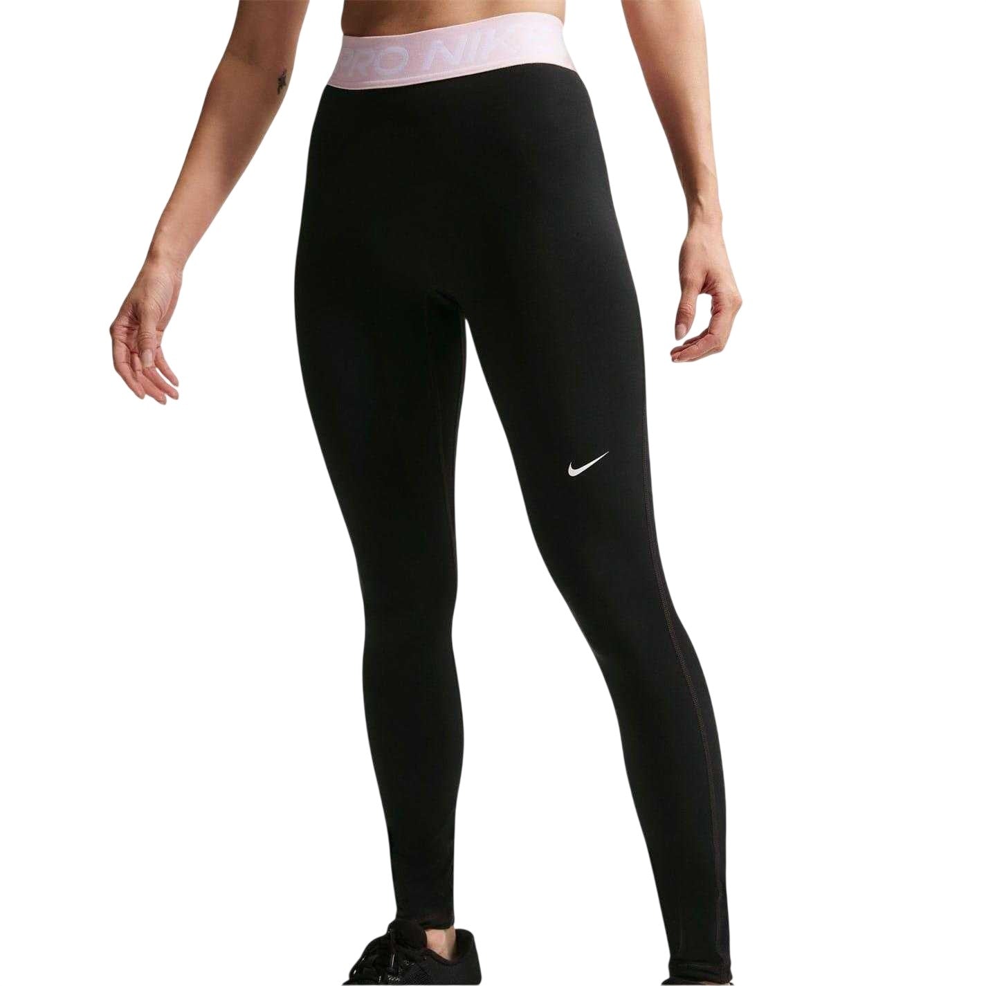 Black-Pink - Lifestyle - Nike Womens-Ladies Pro Leggings