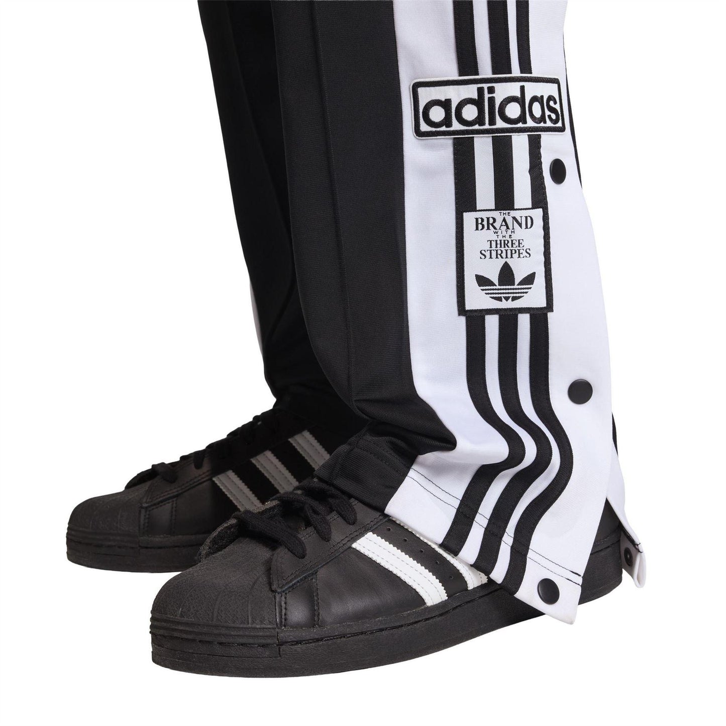 Black - Pack Shot - Adidas Womens-Ladies Adibreak Classic Tracksuit Bottoms