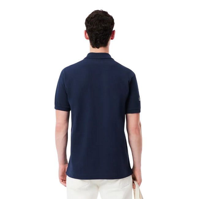 Blue - Back - Lacoste Mens French Made Classic Polo Shirt