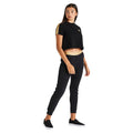 Black - Lifestyle - SikSilk Girls Metallic Taped Raglan T-Shirt