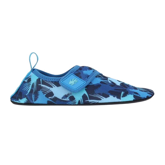Blue Fish - Front - Hot Tuna Childrens-Kids Splasher Water Shoes