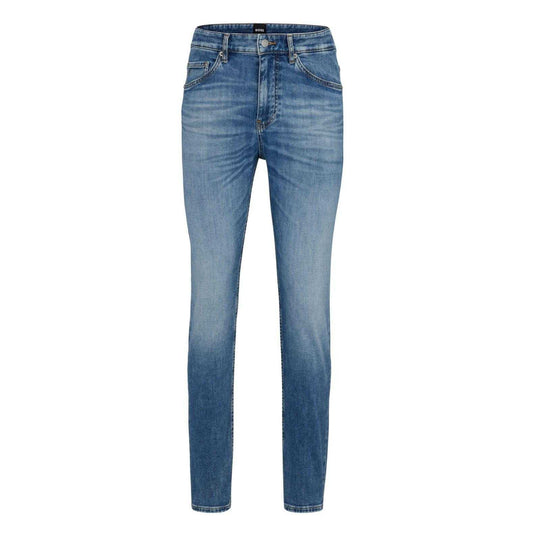 Turquoise - Front - Boss Mens Taber Jeans