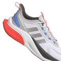 White-Red - Close up - Adidas Mens Alphabounce+ Running Trainers