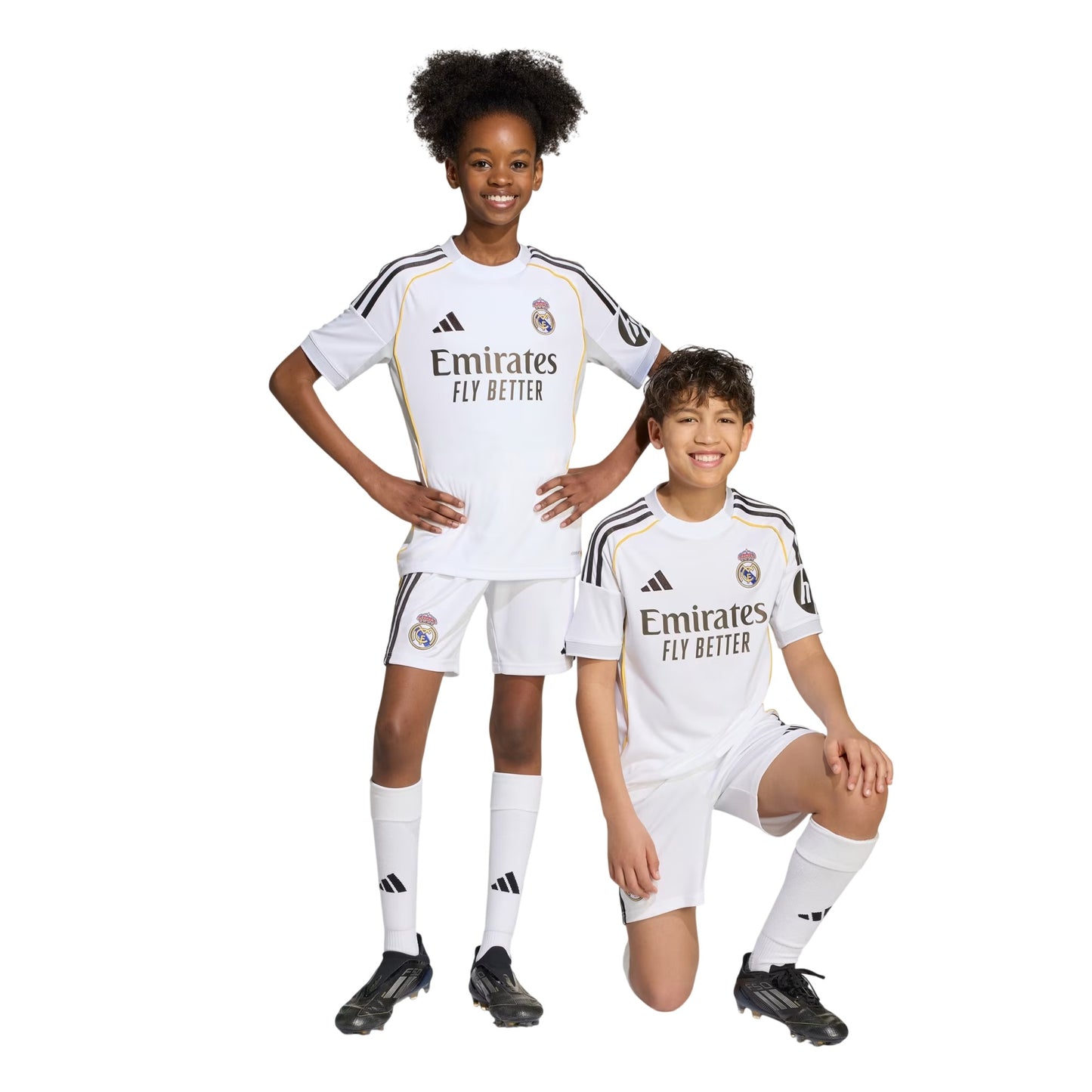 White - Lifestyle - Adidas Childrens-Kids 2025-2026 Real Madrid CF Football Shorts