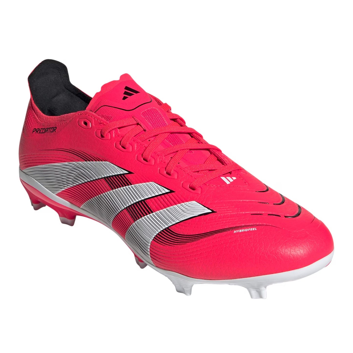 Lucid Red - Close up - Adidas Mens Predator Lace Up Football Boots