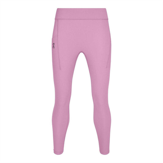 Pink - Front - On Womens-Ladies Performance Running Tights