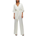 Natural - Side - Hugo Boss Womens-Ladies Kalaisa-1 Jumpsuit