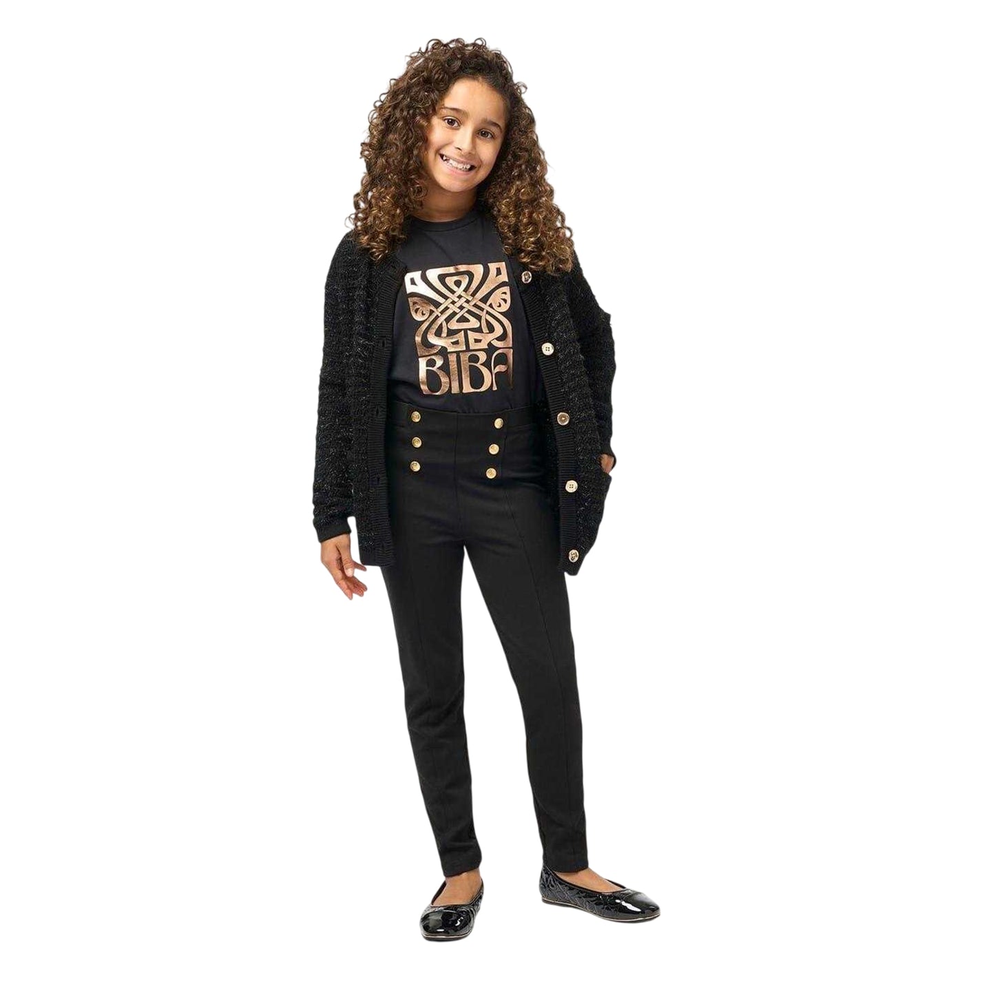 Black - Lifestyle - Biba Girls Ponte Leggings