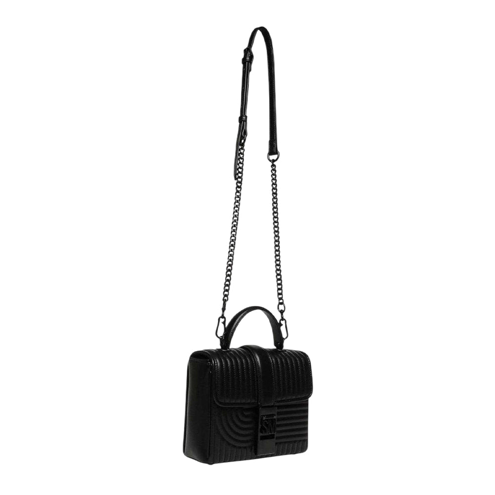 Black - Side - Steve Madden Bkhy Quilted Handbag
