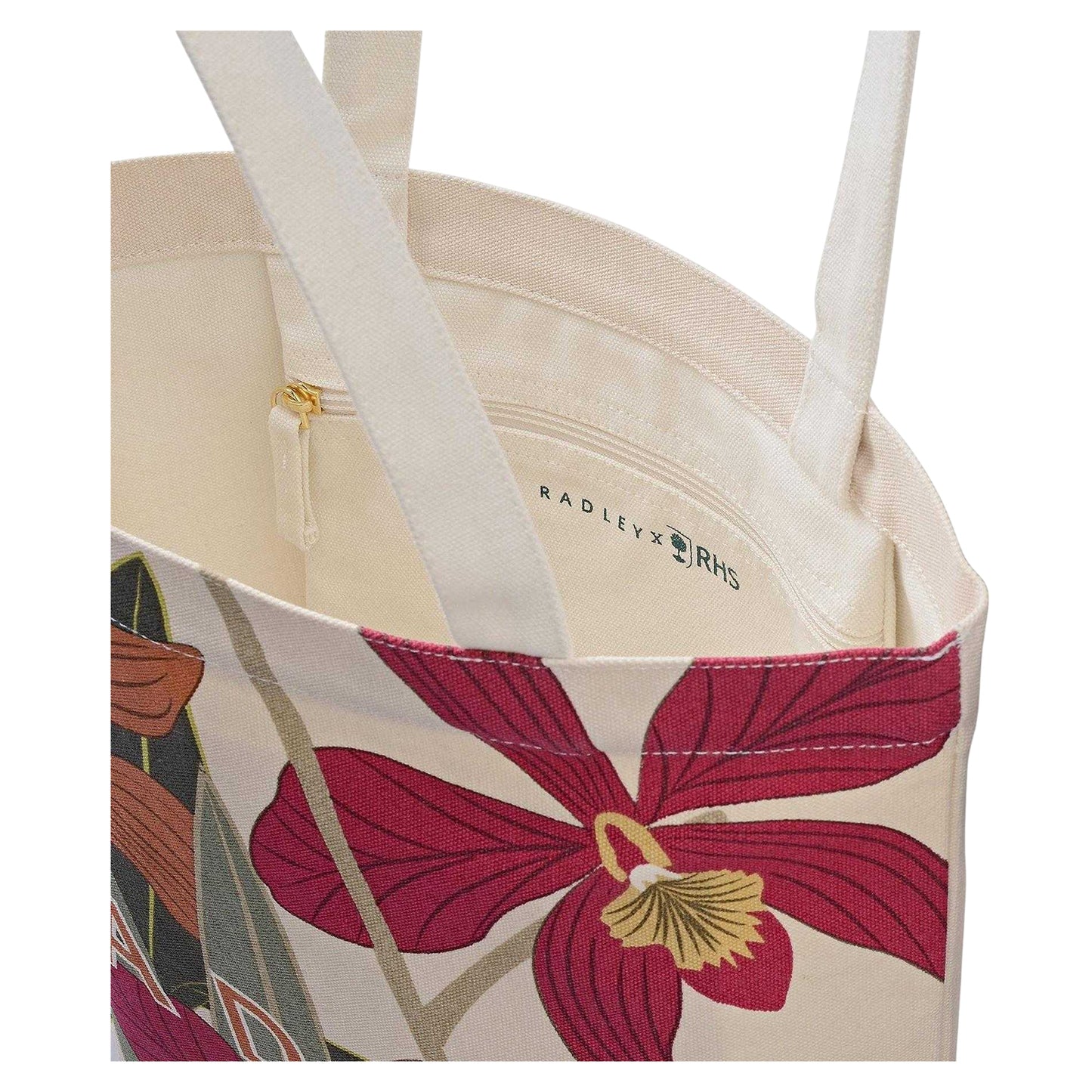 Saltpool - Side - Radley RHS Orchid Tote Bag