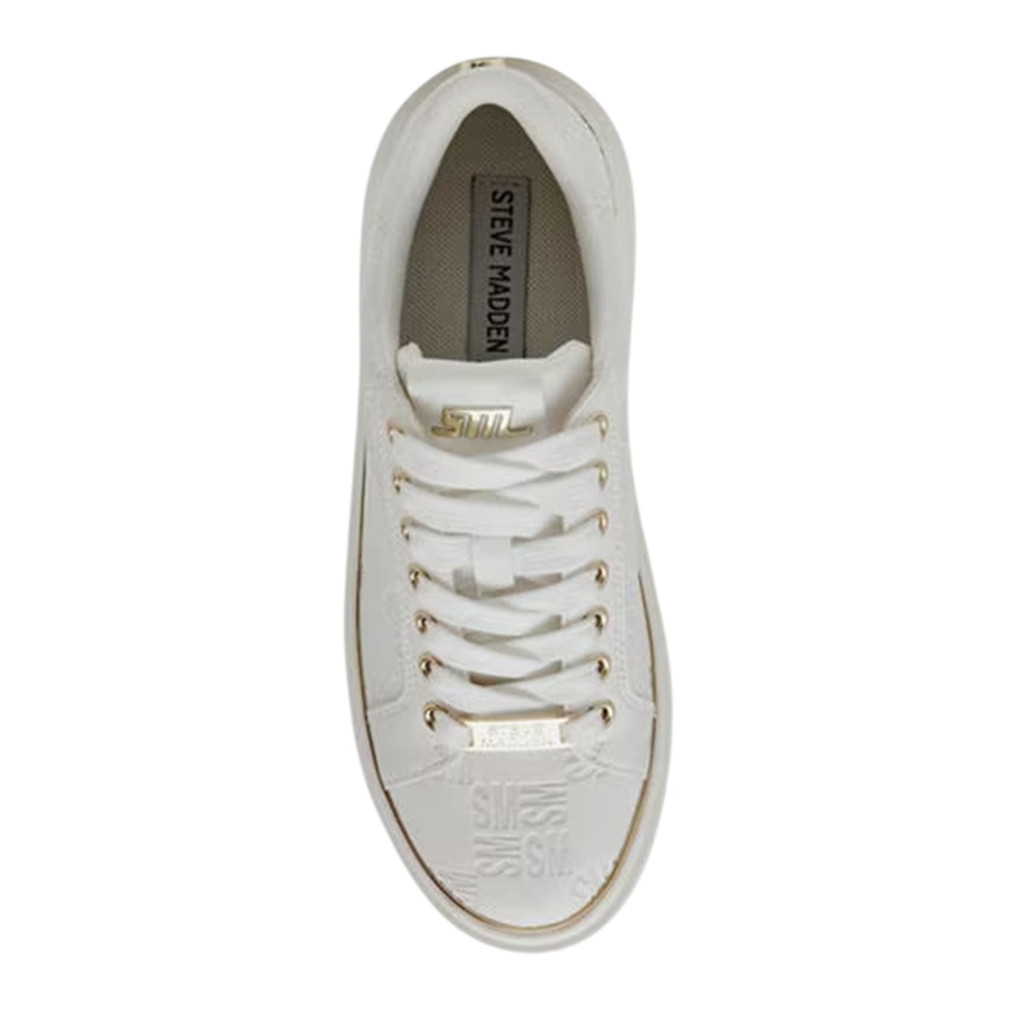 White-Gold - Lifestyle - Steve Madden Womens-Ladies On Stage 2.0 Trainers
