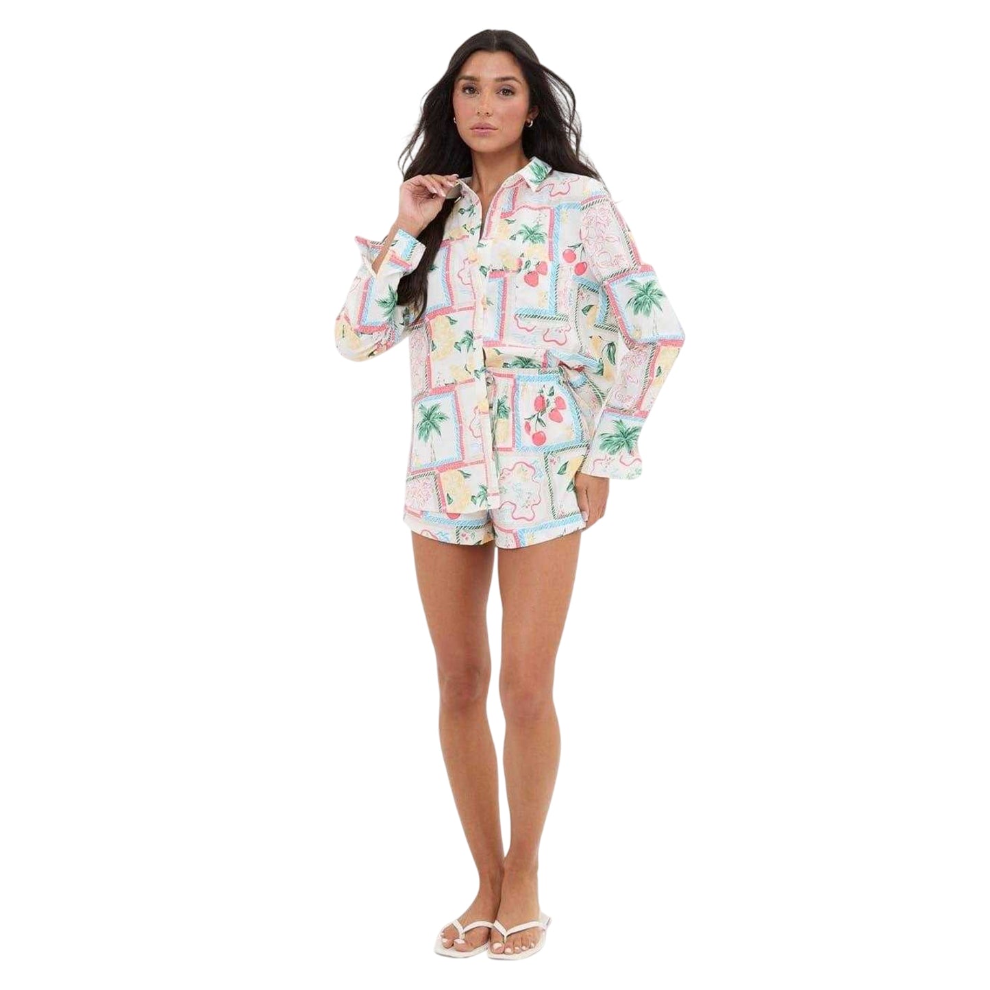 Cream - Lifestyle - I Saw It First Womens-Ladies Crepe Long-Sleeved Shirt