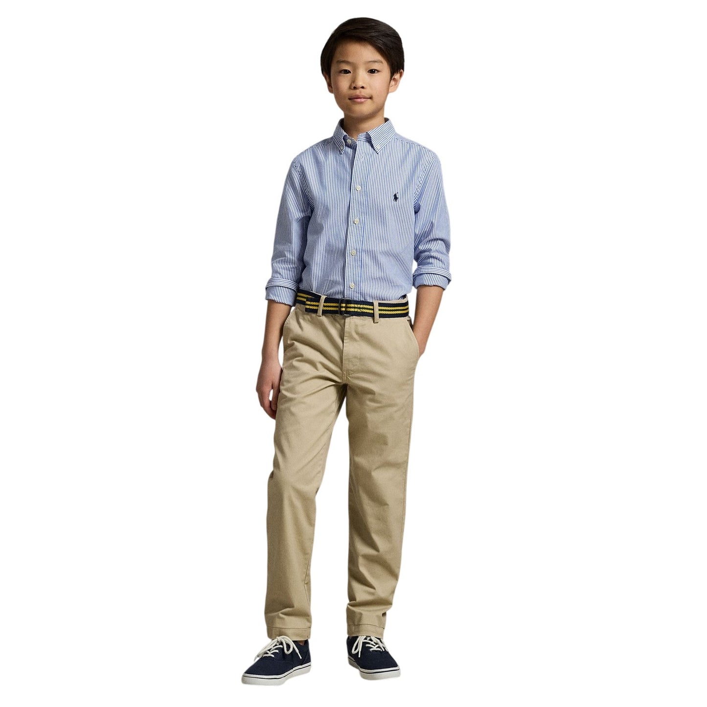 Pale Khaki - Pack Shot - Ralph Lauren Boys Plain Straight Chinos