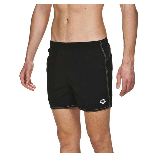 Black-White - Front - Arena Mens Bywayx Swim Shorts