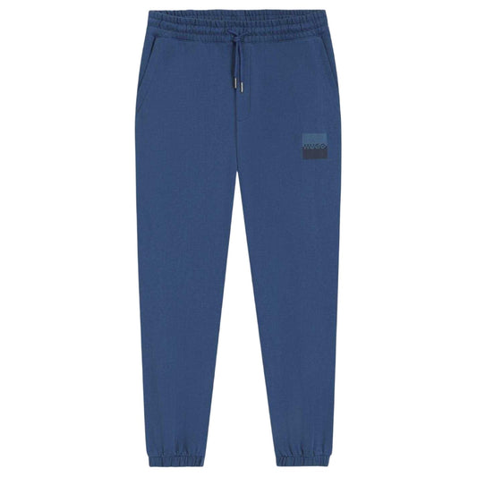 Medium Blue - Front - Hugo Mens Dusplitan Logo Joggers